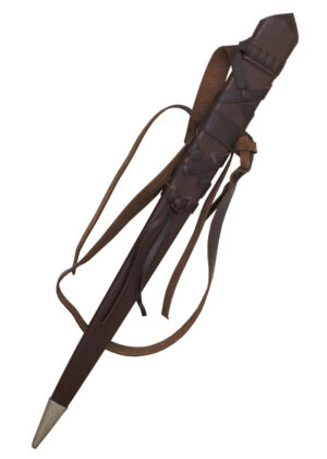 0101110202_scheide_lederguertel-7 Schwertscheide mit Ledergürtel, ca. 76 cm
