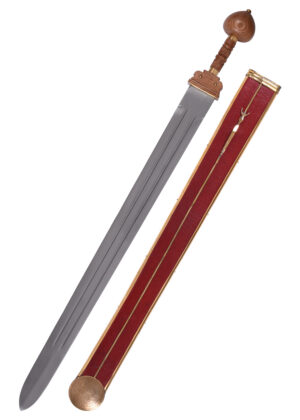 0116201400b_schwert_roemisch_late_roman_sword_mittelalter Spatha, Spätrömisches Schwert mit Scheide