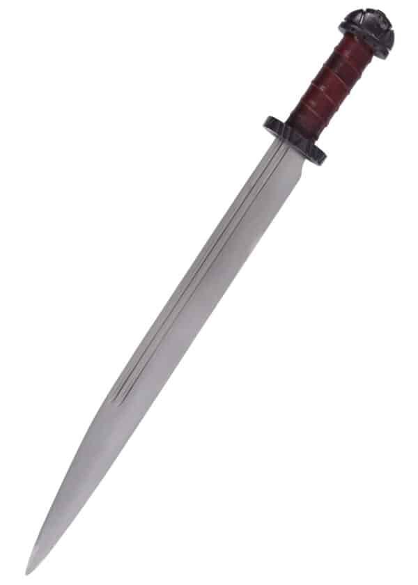 Wikinger-Langsax mit Ledergriff