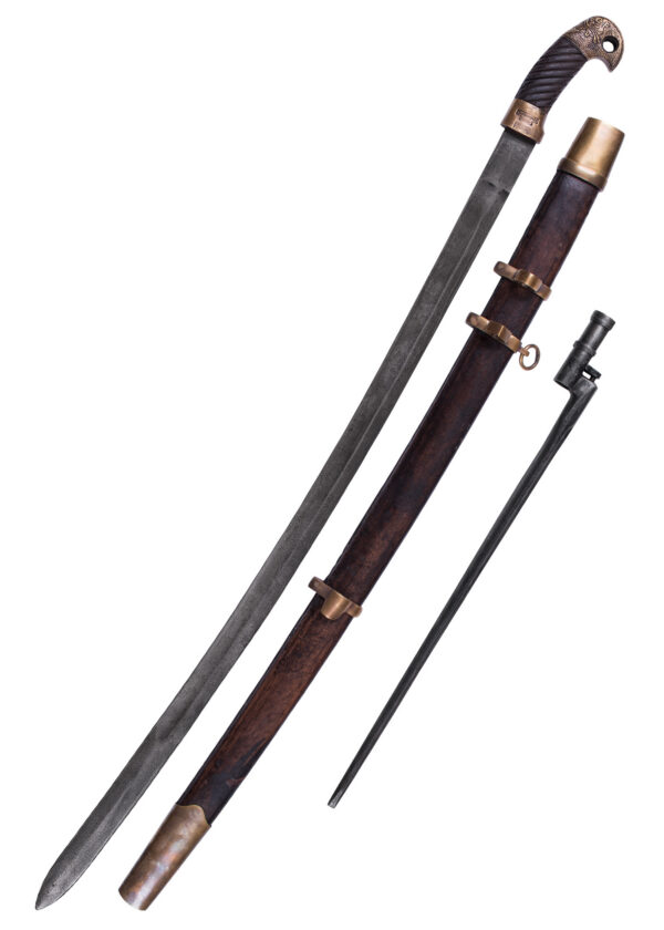 0116329600b_schwert_sword_rapier_saebel_russian_shaska Russische Schaschka mit Bajonett, Antikversion