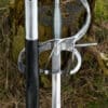 Renaissance Rapier mit geschwungenem Parier mit Lederscheide