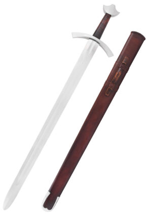 0116695406_schwert_ritterschwert_hochmittelalter_mittelalter_sword_schaukampf_schwertscheide Hochmittelalter Ritterschwert mit Scheide, Schaukampf, SK-C