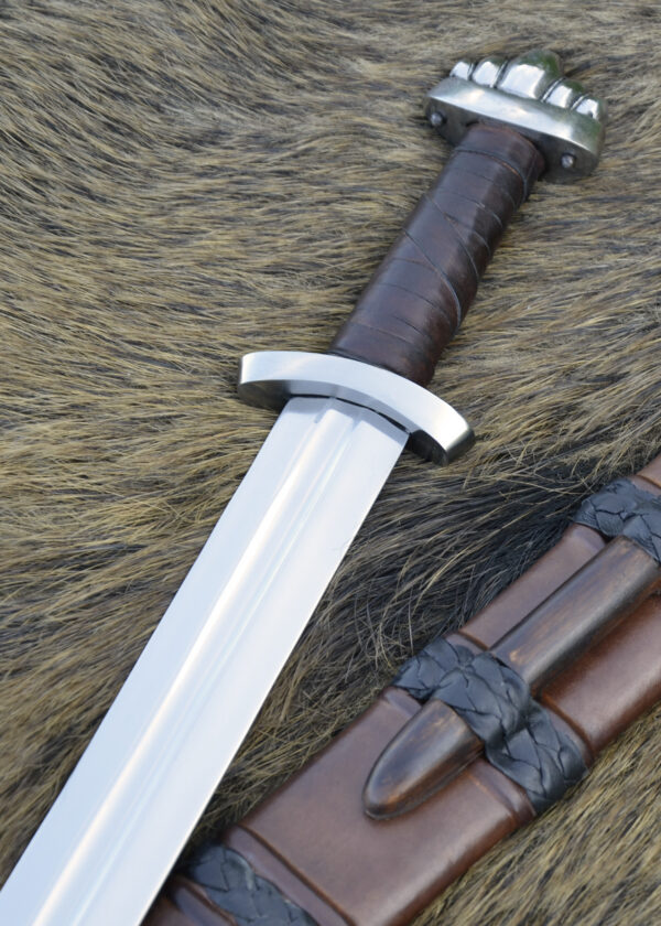 0116696318d_wikingerschwert_schwert_mittelalter_sword_viking_steel Wikingerschwert mit Scheide, 10. Jh., reguläre Ausführung