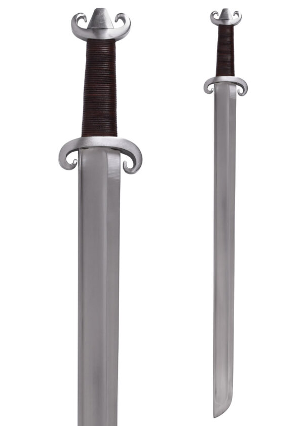 0116700600b_sax_langsax_long_seax_peterson_wikinger_viking_schwert_mittelalter Wikinger-Langsax, Peterson Typ G, mit Lederscheide