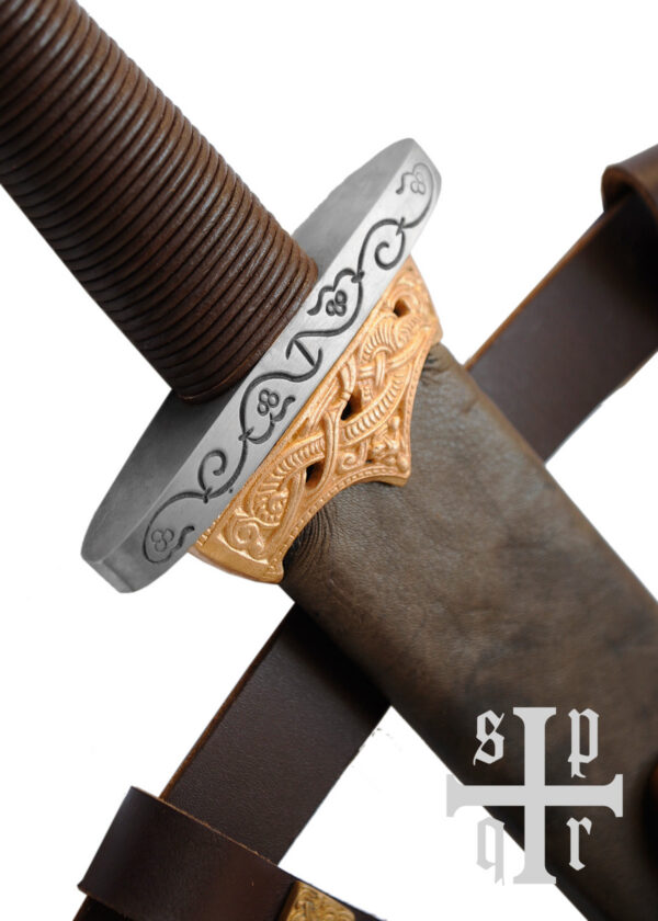 0164002630d_schwert_wikingerschwert_ballinderry_sword_battle_ready_vikings Ballinderry Ulfberht meč, oceľová rukoväť, vikingský meč na scénický boj SK-B