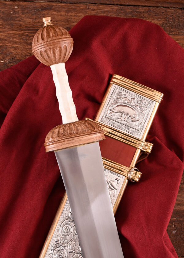 0180000800c_gladius_schwert_sword_fulham-1 Fulham Gladius Typ Mainz, mit Scheide
