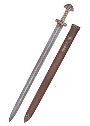 0180002400b_schwert_sword_damascus_bronze_viking_wikinger-5 Wikingerschwert mit Bronzegriff, Damaststahl