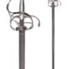Korbrapier mit breiter Klinge, drahtumwickelter Griff