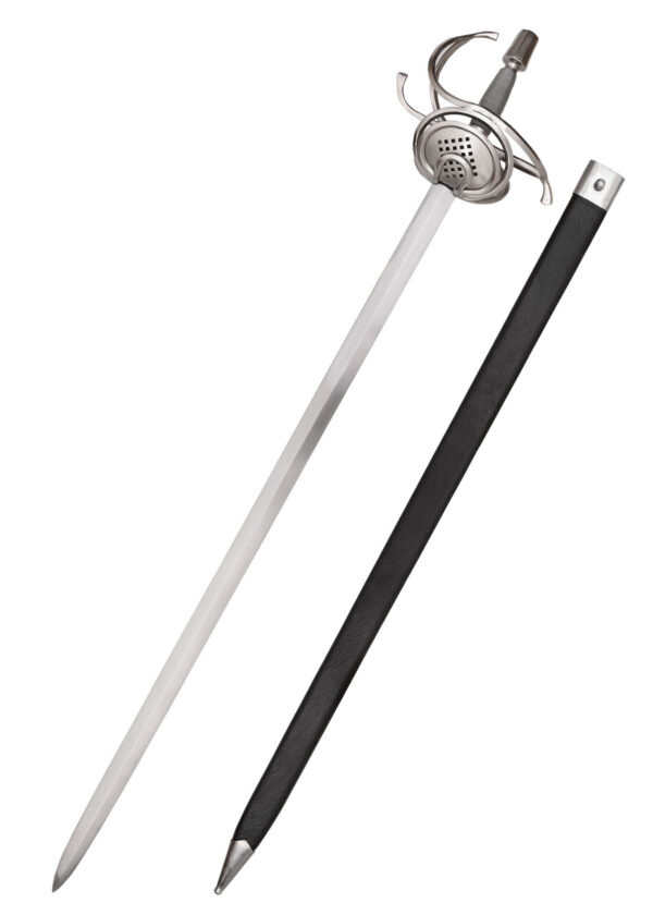 0180002524b_basket_hilt_papenheimer_rapier_schwert_sword Pappenheimer Korbrapier mit drahtumwickeltem Griff, 114 cm