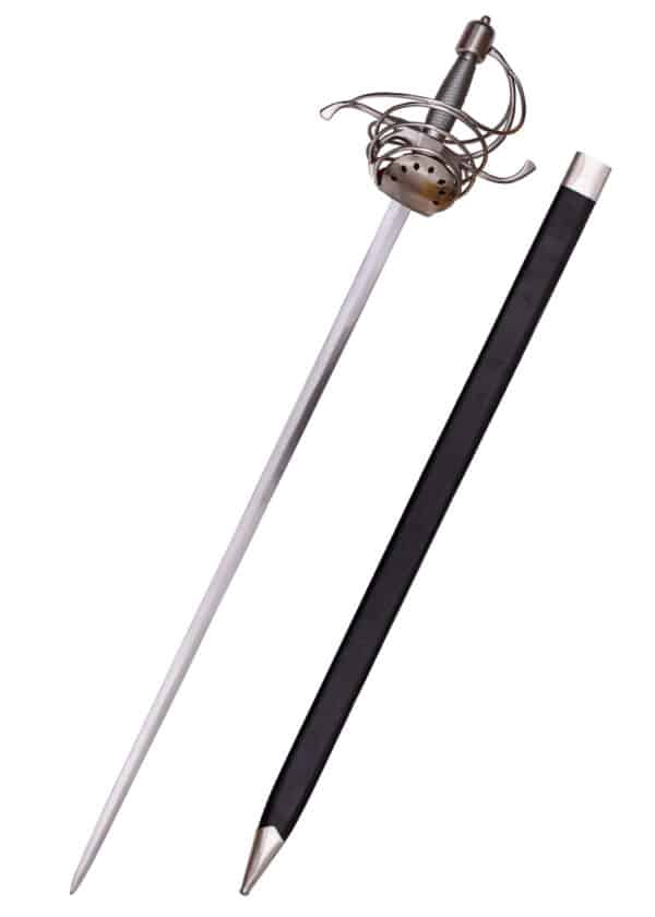 Pappenheimer Korbrapier mit drahtumwickeltem Griff, 104 cm