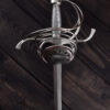 0180002525c_schwert_swept_hilt_basket_rapier_mittelalter Pappenheimer Korbrapier mit drahtumwickeltem Griff, 104 cm