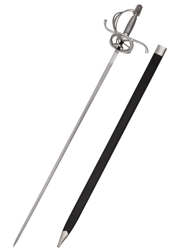 0180002526b_rapier_swept_hilt_renaissance_mittelalter_schwert Korbrapier mit drahtumwickeltem Griff