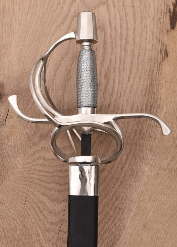 0180002526c_rapier_swept_hilt_renaissance_mittelalter_schwert Korbrapier mit drahtumwickeltem Griff
