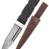 0201022632_messer_sgian_dubh_damaststahlklinge_scheide_knife Sgian Dubh Messer mit Damaststahlklinge und Scheide