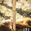 Skramasax, Sax aus Karbonstahl mit Holz-/Knochengriff