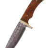 Damastmesser mit Lederscheide