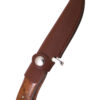 Damastmesser mit Lederscheide
