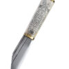 0316201800_messer_wikinger_sax_knochengriff_borrestil_viking_seax Kleiner Wikinger-Sax, Knochengriff im Borrestil, 9./10. Jh.