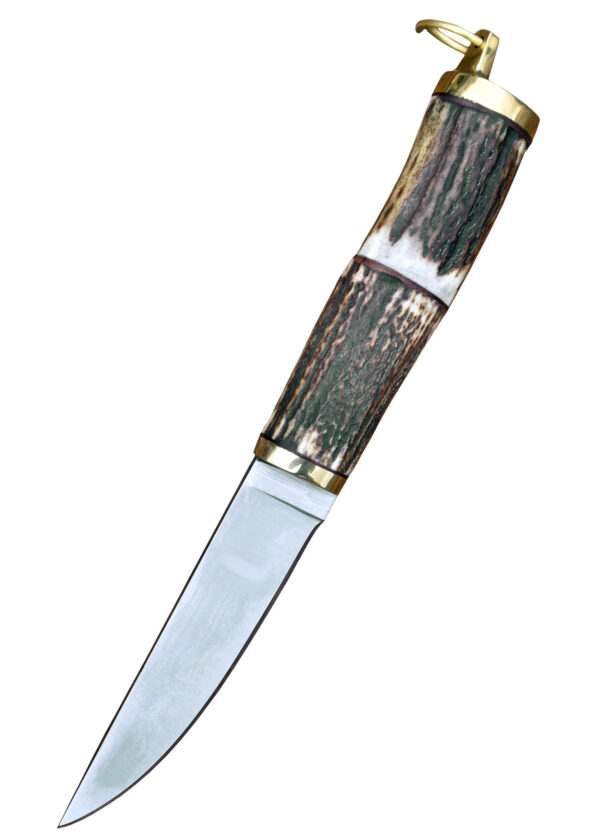 0369110030_messer_wikinger_hirschhorngriff-1 Wikinger Messer mit Hirschhorngriff und Scheide aus Leder