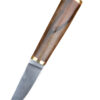 Wikinger Messer mit Griff aus Walnussholz und Lederscheide