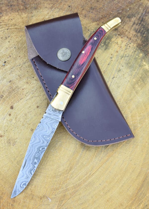 Klappmesser mit Damaststahlklinge