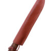Messer mit Holzgriff und Lederscheide