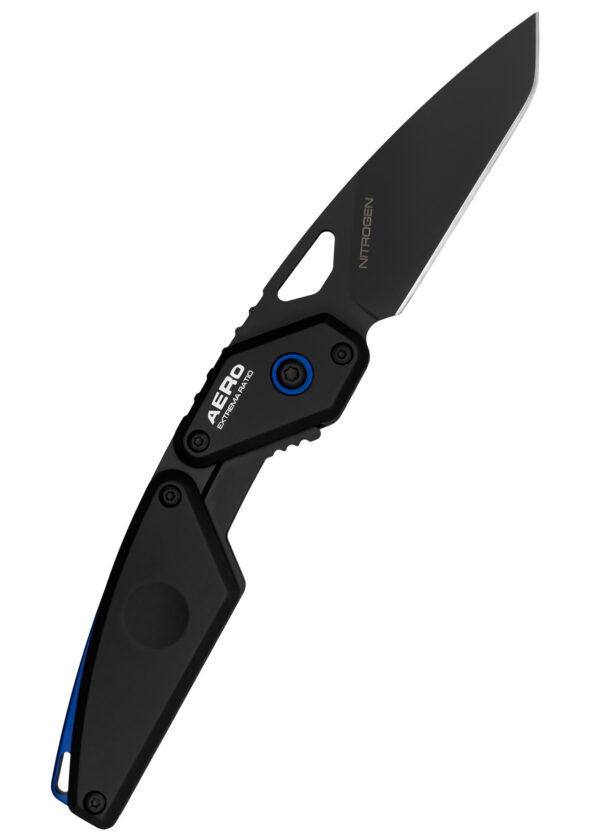 0410000180a1a9b_extrema_ratio_messer_aero_nitrogen_black_blue Extrema Ratio, Aero Nitrogen Black Blue, vreckový nôž