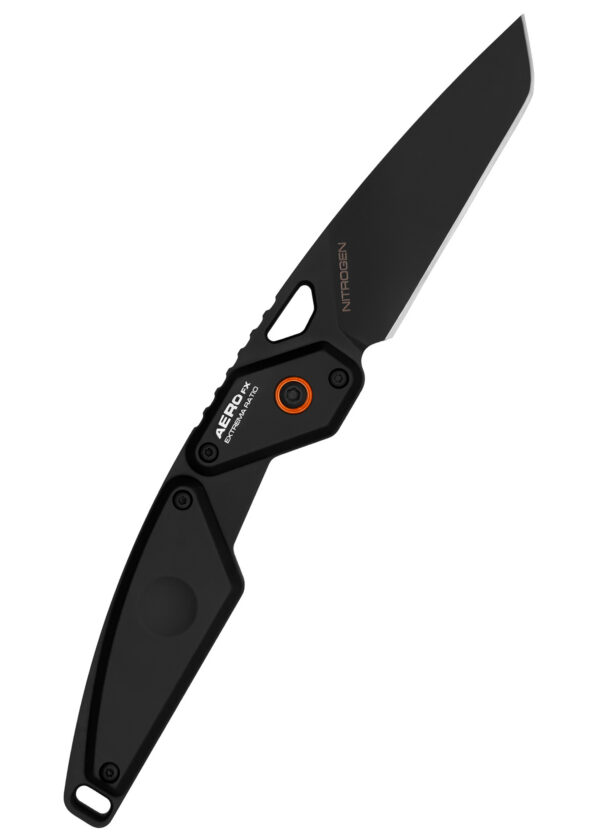 0410000182a1a10b_extrema_ratio_messer_aero_fx_nitrogen_black_orange Extrema Ratio Aero FX Nitrogen Black Orange, nôž s pevnou čepeľou