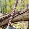 0416471000b_axt_stahl_typ_k_mittelalter_viking_wikinger Wikinger-Axt aus Stahl, gegossen, Typ K, mit Gravur und Lederwicklung