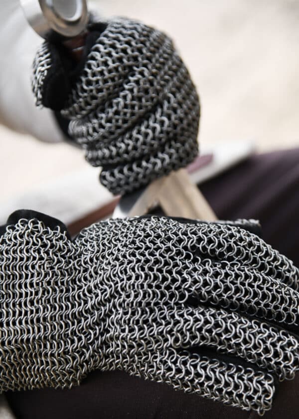 Fingerhandschuhe mit Kettengeflecht, ID6mm, unbehandelt