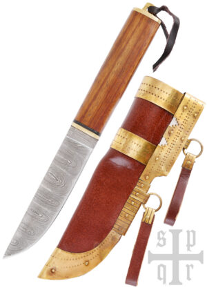 0564000236_messer_wikingermesser_damaststahl_holzgriff_spqr_knife Wikinger-Messer aus Damaststahl mit Holzgriff