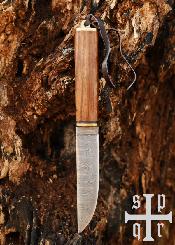 0564000236b_messer_wikingermesser_damaststahl_holzgriff_spqr_knife Wikinger-Messer aus Damaststahl mit Holzgriff