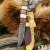 0564000237b_messer_wikingermesser_damaststahl_wikinger_mittelalter_holz_knochengriff Wikinger-Messer aus Damaststahl mit Holz-/Knochengriff