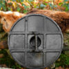 0901100100e_schild_larpschild_wikinger_skjaldar_larp_polsterschild_fantasy LARP vikingský štít Skjaldar, červený, 60 cm