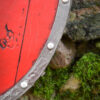 0901100100f_schild_larpschild_wikinger_skjaldar_larp_polsterschild_fantasy LARP vikingský štít Skjaldar, červený, 60 cm