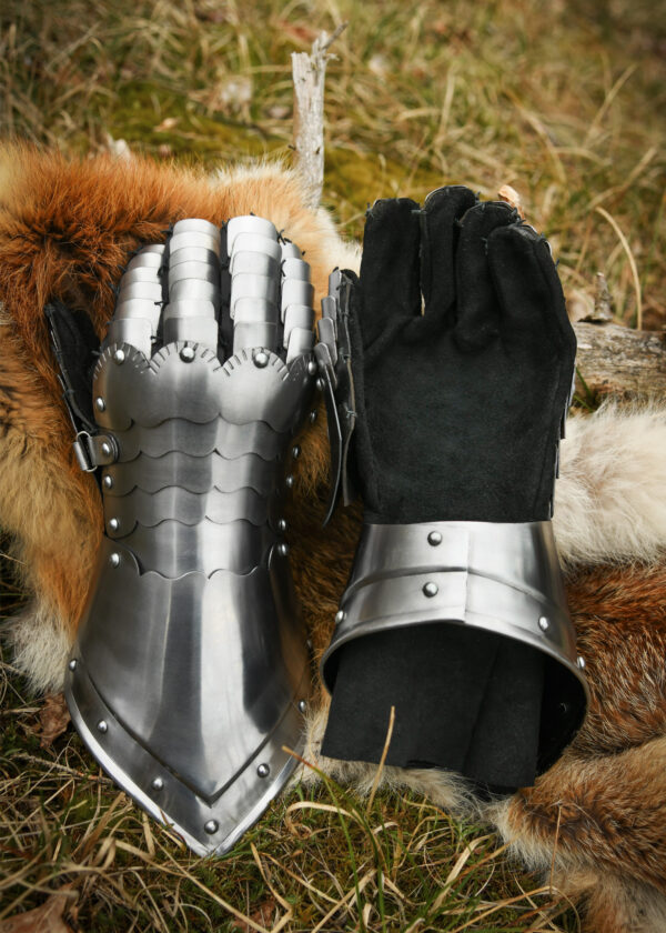 1001065912d_plattenhandschuhe_plattenruestung_stahl_mittelalter_handschuhe Plattenhandschuhe, 1,3mm Stahl