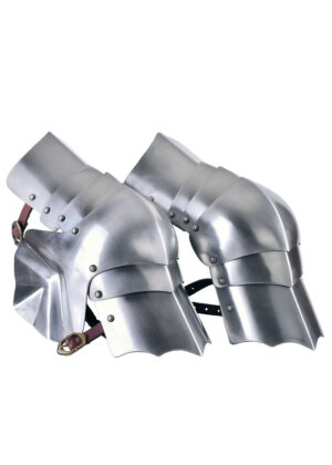 1016389700_kniebuckel_stahl_steel_knee_guard_mittelalter-2 Kniebuckel (Paar), 15. Jh., Stahl