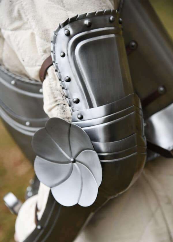 Gotische Armschützer, Paar, 1,2 mm Stahl