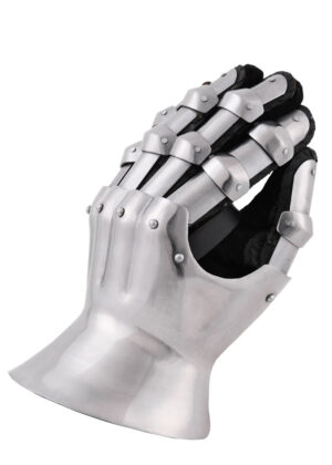 1016634300_stundenglashandschuhe_handschuhe_ruestung_plate_armour_mittelalter Mittelalterliche Stundenglashandschuhe, 14. Jh., 1,6 mm Stahl