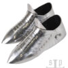 1064000094b_ruestung_sabatons_14jh_runde_spitze_rounded_tip Mittelalterliche Sabatons, Panzerschuhe, 14. Jh., 1,5 mm Stahl, Paar