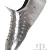 1064000094d_ruestung_sabatons_14jh_runde_spitze_rounded_tip Mittelalterliche Sabatons, Panzerschuhe, 14. Jh., 1,5 mm Stahl, Paar