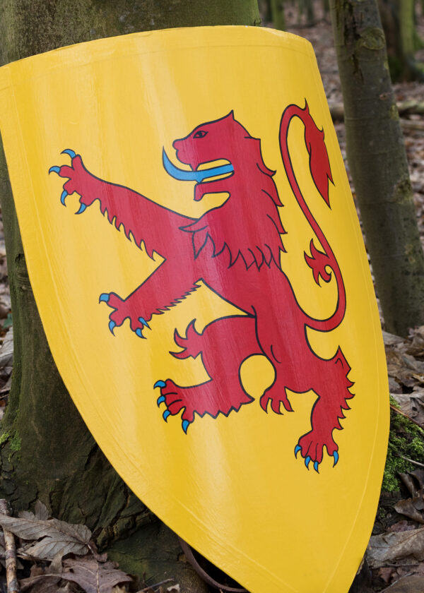 1116003001d_schild_shield_wappenschild_robert_bruce_mittelalter Schild von Robert Bruce, Holz