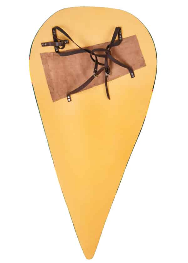 Normannenschild, Holz, grün-gelb