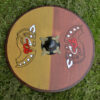 1116437000c_rundschild_schild_wikinger_shield_viking_mittelalter Wikinger Rundschild, aus Holz, mit nordischem Pferdemotiv
