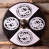 1116437400b_schild_rundschild_wikinger_holz_greiftier-bemalung_vikings Wikinger Rundschild, aus Holz, mit Greiftier-Bemalung