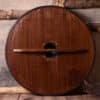 Wikinger Rundschild, aus Holz, mit Greiftier-Bemalung