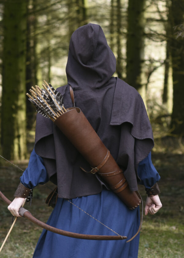 Köcher aus Leder, braun