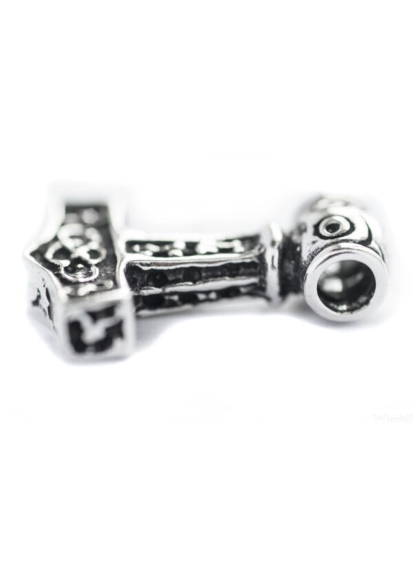 1404012024b_schmuck_anhaenger_mjoelnir_thorhammer_klein_silber Prívesok Mjölnir, malé Thorovo kladivo zo striebra