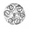 Keltische Brosche Triskele aus Silber