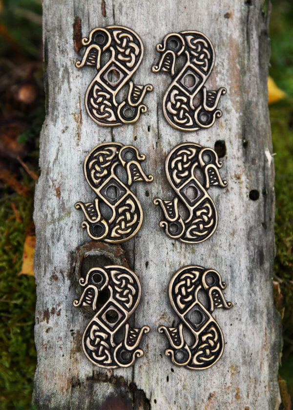 Drachen aus Messing, Beschläge für DIY-Projekte (6 St. - Set von 3 Paaren)